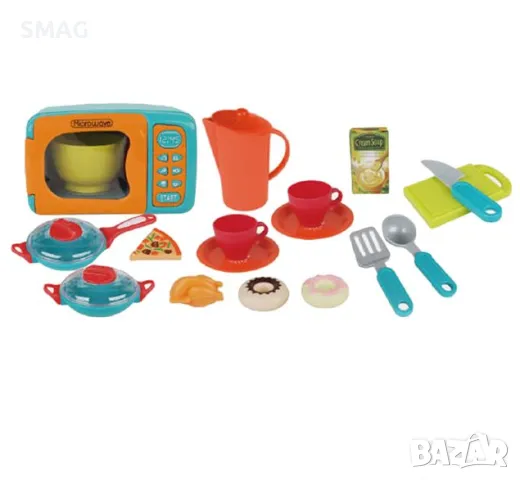 Микровълнова фурна с аксесоари и съдове - 21 бр S_1232236, снимка 3 - Други - 48329412