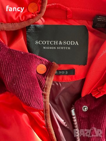 Червено зимно яке Scotch & Soda, снимка 6 - Якета - 44447970