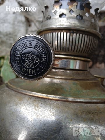 Gebruder Brunner Wien,1880г,оригинална газена лампа, снимка 10 - Антикварни и старинни предмети - 35882668