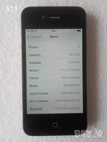 iPhone 4 A1332 16GB, снимка 6 - Apple iPhone - 48418004