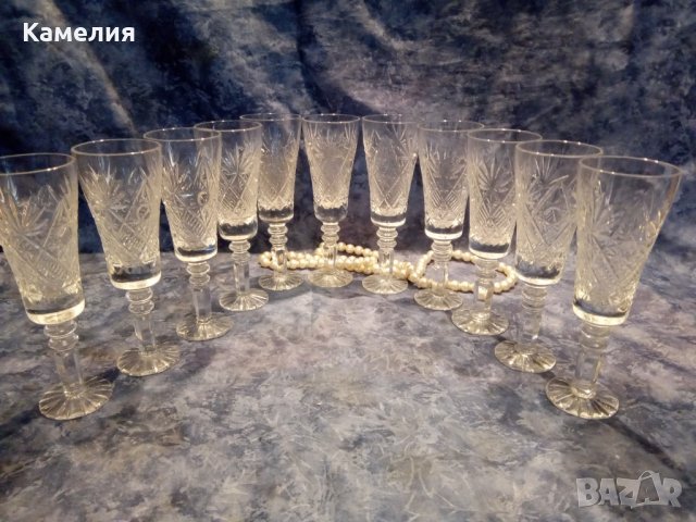 Кристални чаши , снимка 5 - Чаши - 41541796