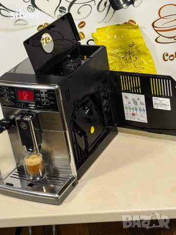 Кафемашина кафе автомат Saeco PicoBarista с гаранция, снимка 9 - Кафемашини - 52518576
