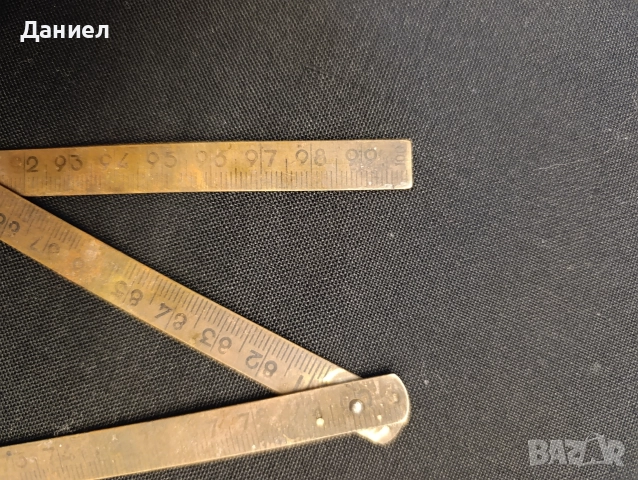 Стар месингов метър, снимка 4 - Антикварни и старинни предмети - 52777269