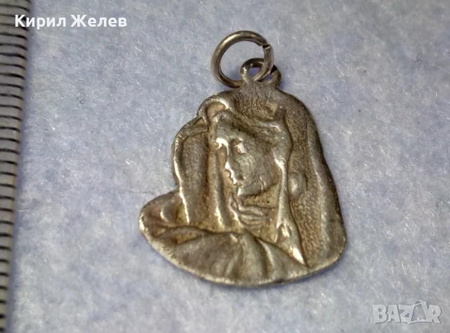 СТАРА КАТОЛИЧЕСКА СРЕБЪРНА ИКОНКА ИКОНА СРЕБРО ВИСОКА ПРОБА РЪЧНА ХУДОЖЕСТВЕНА ИЗРАБОТКА 33980