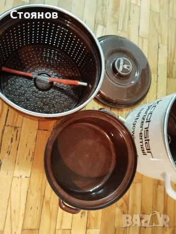 Немска емайлирана соковарка KOCHSTAR  panzer-email
 Germany, снимка 9 - Уреди за готвене на пара - 48347530