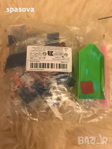 Комплект инструменти за диамантен гоблен и остатъци мънисти, снимка 1