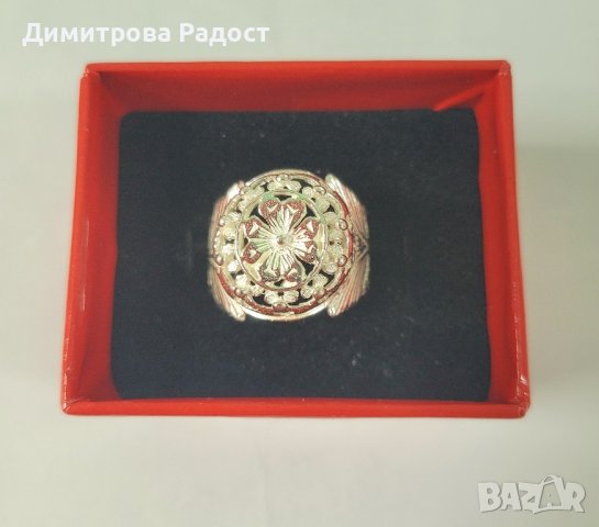 Сребърен пръстен класика ретро унисекс! Състояние ново! , снимка 2 - Пръстени - 41996961