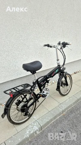 Електрически велосипед, сгъваем LvXing (48V / 9Ah, Shimano, дискови спирачки), снимка 5 - Велосипеди - 55967978
