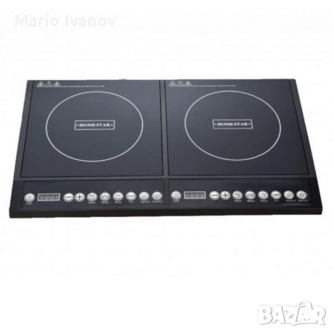 Двоен индукционен котлон Home Star HS-IND2002, снимка 7 - Котлони - 53019320