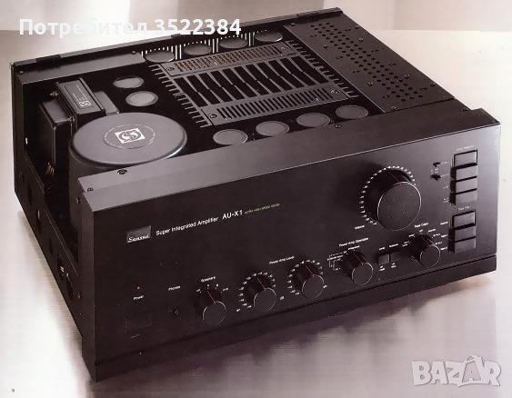 SANSUI AU-X1 MONSTER TOP END AMPLIFIER 28KG 160W, снимка 1 - Ресийвъри, усилватели, смесителни пултове - 42653747