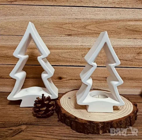 Молд елха свещник , снимка 5 - Форми - 51500509