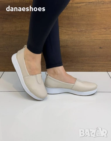 Дамски обувки от естествена кожа без връзки , снимка 1