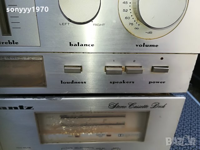 MARANTZ DECK & AMPLI-ВНОС GERMANY 1408211359, снимка 10 - Ресийвъри, усилватели, смесителни пултове - 33814141