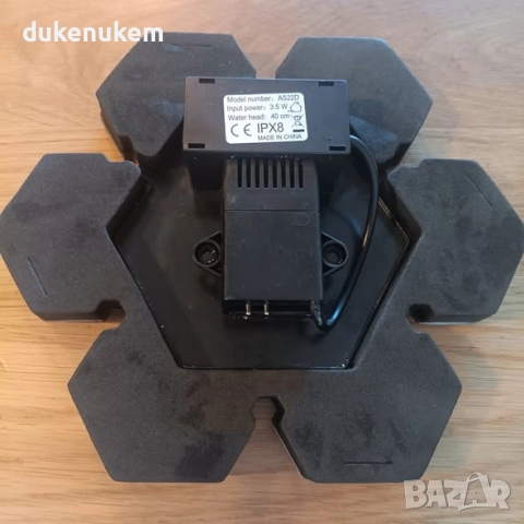 SZMP Соларен фонтан с 12 LED светлини, със забележка, снимка 8 - Градински мебели, декорация  - 52410039