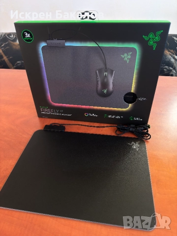 Геймърска подложка за мишка Firefly V2, светеща
