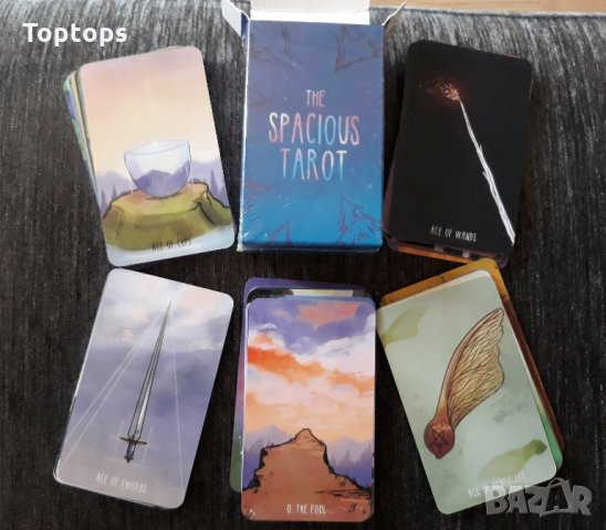 78 съвременни таро карти: Urban Tarot & Pagan Tarot & Spacious Tarot, снимка 14 - Други игри - 33814085