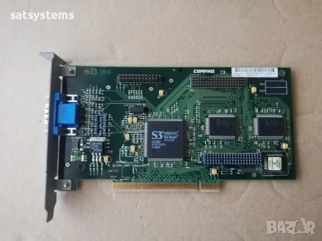 Видео карта Compaq 3D Graphic S3 Virge/GX 2MB PCI , снимка 1 - Видеокарти - 47973487