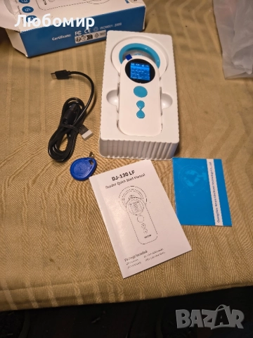 Преносим Bluetooth четец на животински чипове, поддържа ISO 11784/11785, FDX-B и ID64 RFID, снимка 3 - Други животни - 52305343