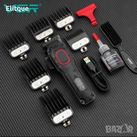 ✂️ Професионална машинка за подстригване VGR V-016 – Метален корпус, BLDC мотор, снимка 8 - Машинки за подстригване - 53577660