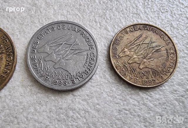 Централна Африка . 5, 10 ,50 и 100 франка. , снимка 6 - Нумизматика и бонистика - 42243246