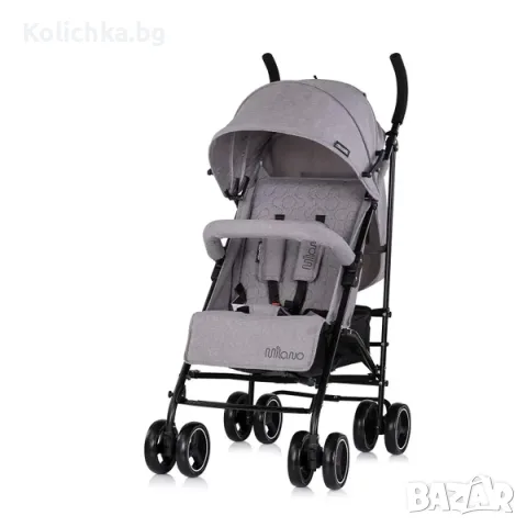 Chipolino Детска лятна количка Милано 6+ до 22 кг платина LKMLN0262PL, снимка 2 - Детски колички - 55825811
