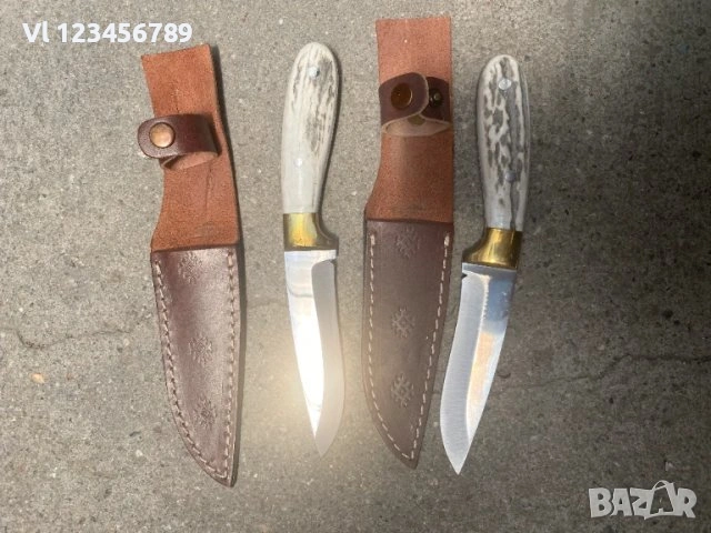 Стабилен, ръчно направен нож, чирени еленов рог 125 х 235 Турция