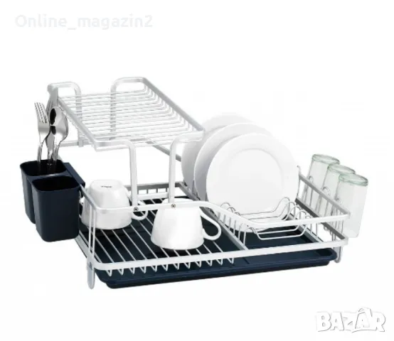 Сушилник за съдове 2 нива, неръждаема стомана , снимка 1