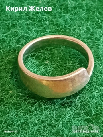 Сребърен пръстен Английски стил изчистен дизайн 52360, снимка 2 - Пръстени - 52884282