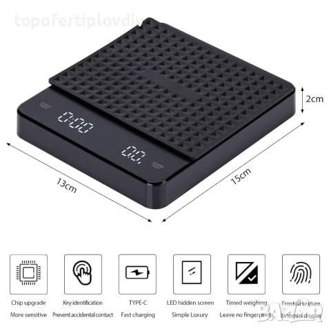 Везна за кафе NUSKON Café Digital,Гаранция, снимка 2 - Кафемашини - 51065220