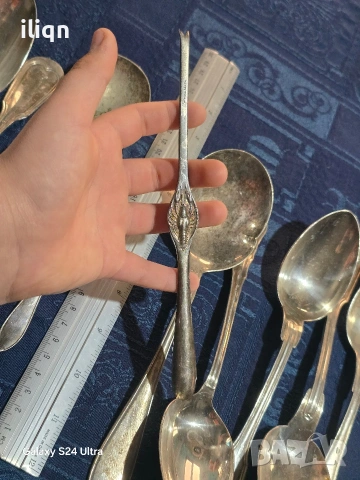 Посребрени прибори 0.700 Грама. Разгледайте и останалите ми обяви. , снимка 5 - Прибори за хранене, готвене и сервиране - 53285097