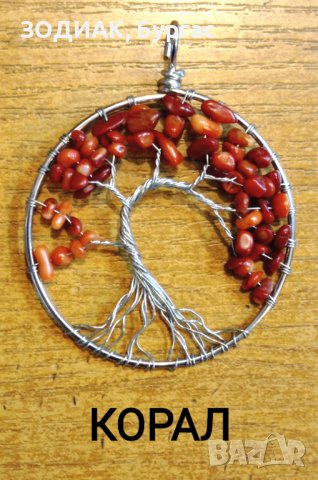 Медальон Дървото на Живота - РОЗОВ КВАРЦ, снимка 4 - Колиета, медальони, синджири - 39671993