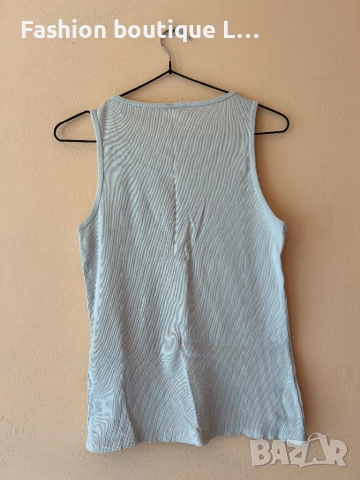 Бял рипсен плътен потник 100% памук 🤍, снимка 4 - Потници - 51758495