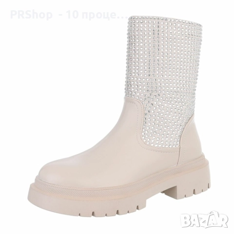 Дамски класически боти до глезена, Бежови или Черни