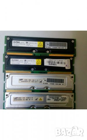 4 x 512 MB RIMM / RAMBUS PC800 ECC, снимка 1 - RAM памет - 38843954