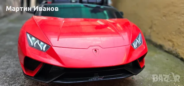 Продавам Акумулаторна Кола LAMBORGHINI HURACAN Червен 12V, снимка 5 - Електрически играчки - 55793181
