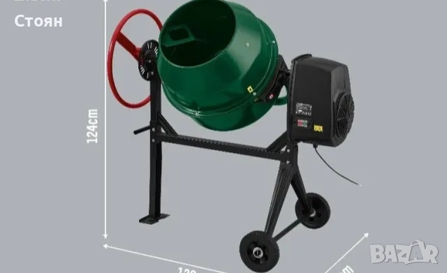 Бетонобъркачка под наем 160л., снимка 2 - Други машини и части - 51904651