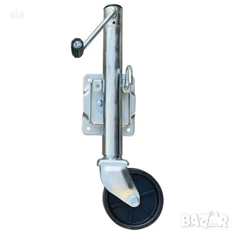 Опорно колело за ремарке с планка, поцинкована стомана, Регулируема височина, снимка 2 - Ремаркета - 42120241