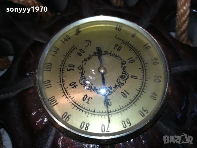 корабен рул барометър 42см от франция 0112241028, снимка 5 - Антикварни и старинни предмети - 48173097