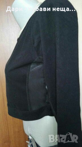 Шикозен черен топ от стреч и еластичнен тюл🍀❤M,L❤🍀арт.4095, снимка 2 - Корсети, бюстиета, топове - 36296669