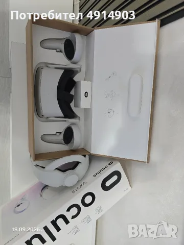 Oculus Quest 2 (Meta Quest 2) 64GB + Elite Strap – Пълен комплект, снимка 4 - Други игри и конзоли - 56171964