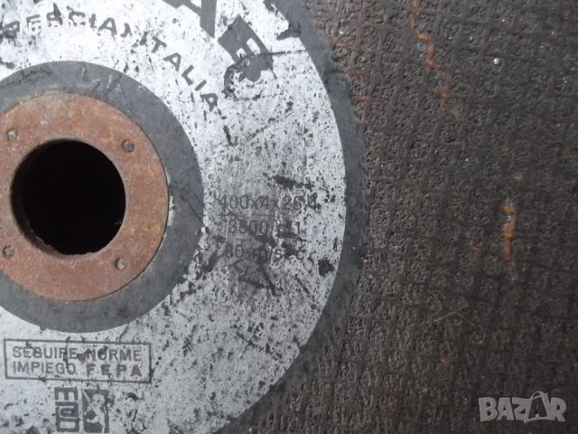 Диск "MOLE MAB - 400х4х25,4" за ъглошлайф, снимка 5 - Други инструменти - 42499426