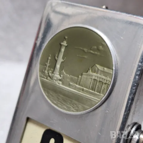 Настолен, метален, механичен, вечен Календар "Ленинград" СССР, 60-те години, снимка 13 - Антикварни и старинни предмети - 49452167