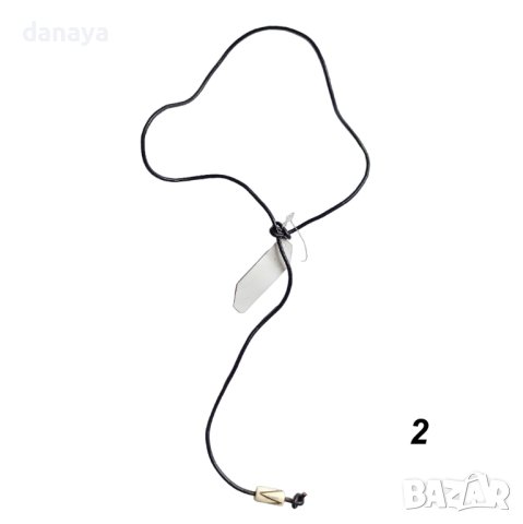 3321 Мъжко кожено колие с висулка, различни модели, снимка 7 - Колиета, медальони, синджири - 41288295