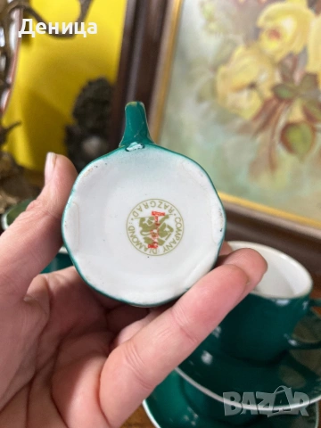 Разградски зелени чаши, снимка 3 - Сервизи - 53716151