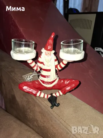 Комплект италянски коледни свещници, снимка 5 - Коледни подаръци - 48070049