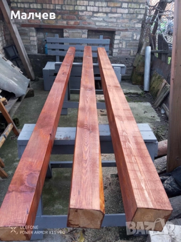 продавам дървени греди -12/12/3м., снимка 2 - Ремонти на покриви - 52735403