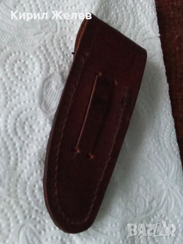 Сгъваем нож с кожена калъфка 53806, снимка 16 - Антикварни и старинни предмети - 53503766