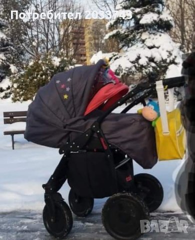 Бебешка количка Чиполино Стела 2 в 1, снимка 1 - Детски колички - 44491852