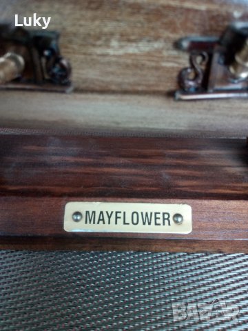 Продавам стар и красив,платноходен,кораб-Mayflower.Размерите са на снимките., снимка 4 - Антикварни и старинни предмети - 42309027