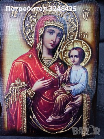 Икона на платно А5 на Пресвета Майка Богородица Закрилница - ръчна изработка . Модели А , Б и В. , снимка 15 - Икони - 42689489